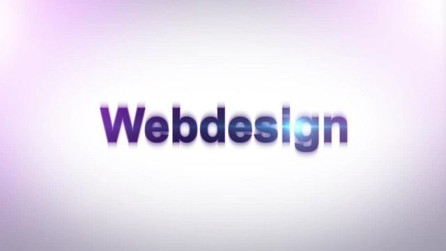 Smoke effect text Webdesign Animation