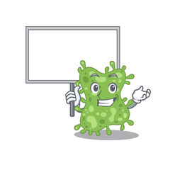 An icon of salmonella enterica mascot design style bring a board
