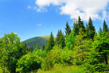 Amazing mountain landscape - natural outdoor travel background.