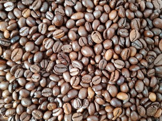 Coffee beans on the table