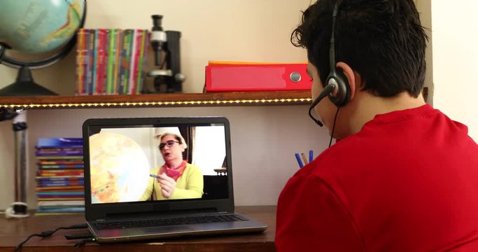 Online learning education distance learning for kids at home Homeschooling during quarantine or isolation