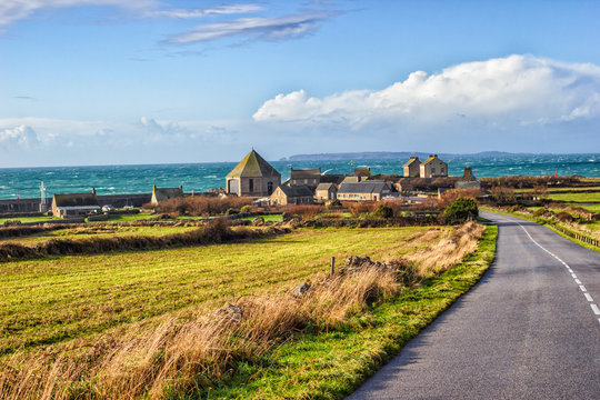 French bucolic village by the sea