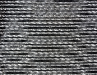 Linear black and white stripe textile pattern