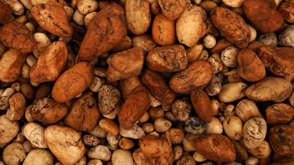 brown sand stone background. pebble stone