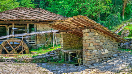 Fototapeta na wymiar Water mill in the Etar village, Bulgaria