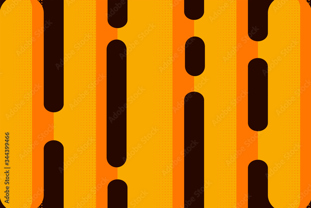 Poster background yellow, orange and brown color texture with halftone pattern designs for brochure and mod