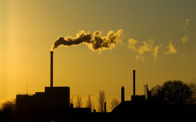 smoke from a factory