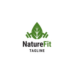 Leaf fitness logo concept - vector