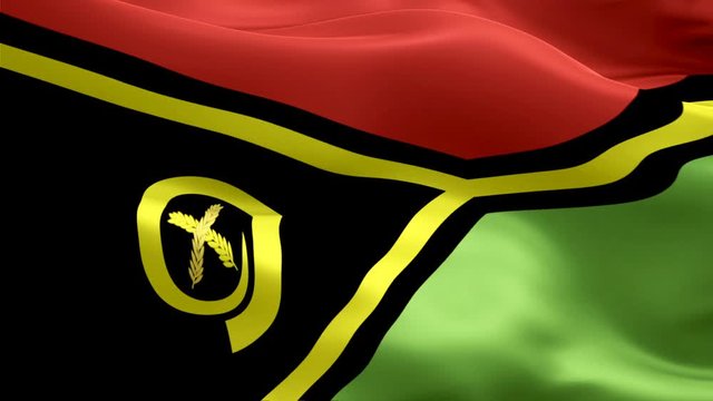 Vanuatu waving flag. National 3d Vanuatuan flag waving. Sign of Vanuatu island seamless loop animation. Vanuatuan flag HD resolution Background. Vanuatu flag Closeup 1080p Full HD video for presentati