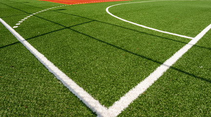 Obraz premium synthetic sports field for football, volleyball, tennis and leisure