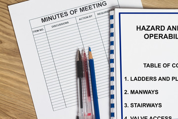 Hazard and operability concept- many uses in the construction industry.