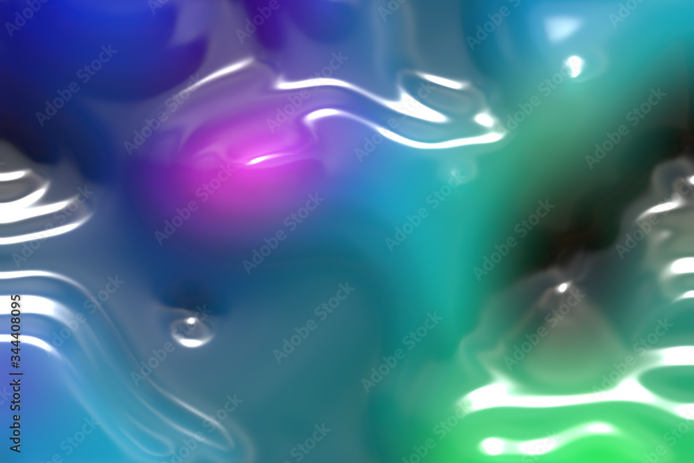 Poster creative soft focus soap shiny liquid abstract gradient texture or background 3d illustration - back