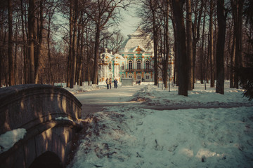 The Catherine Palace, Tsarskoye Selo, Pushkin, Saint-Petersburg, Russia