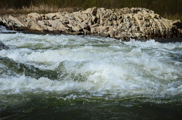 fast mountain river in the Carpathians