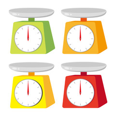 キッチンスケール4色セット