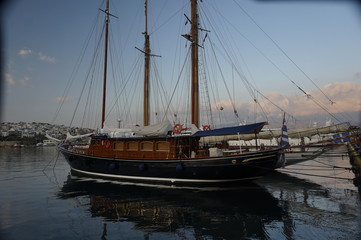 boats in the harbor