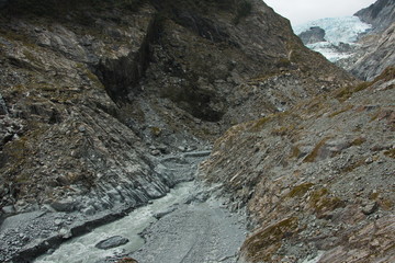Franz Josef Glacier Walk in Westland Tai Poutini National Park,West Coast on South Island of New...