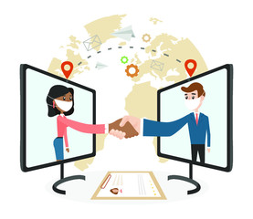 online interview and job placement from different parts of the world