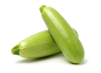 zucchini courgette isolated on white background 