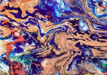 Abstract collection with colorful bubbles. Spellbinding abstract cosmic landscape