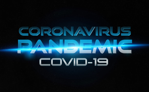 Coronavirus Covid-19 text breaking news style. 2019-nCoV official name introduced by World Health Organization. New disease discovered in 2019 spreading globally. Pandemic concept