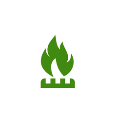 Gas Flame, Fire Burner icon. Natural Gas symbol on white background