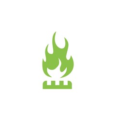 Gas Flame, Fire Burner icon. Natural Gas symbol on white background