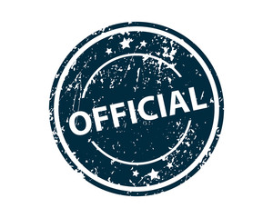 Official stamp vector texture. Rubber cliche imprint. Web or print design element for sign, sticker, label.