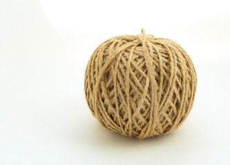 Spool rope on white background. Isolated.