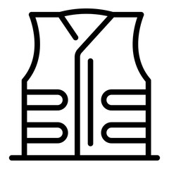 Scout vest icon. Outline scout vest vector icon for web design isolated on white background
