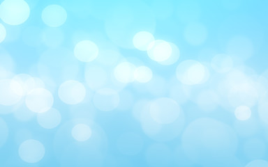 Obraz premium Bokeh natural blue and white on the blurred background .