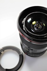 camera lens close up