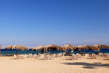 Red sea landscape in Egypt in January