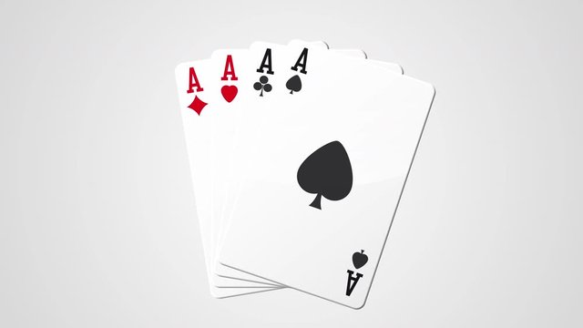 carte as de pique, coeur, tr&egrave;fle et carreau- vecteur illustration