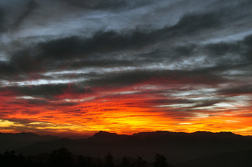 Fototapeta premium Nepal Poon Hill Trekking Scenery 