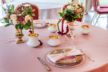 table set for meal