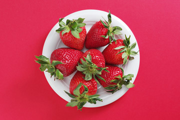 Plate of strawberry