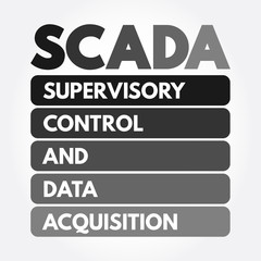 SCADA - Supervisory Control And Data Acquisition acronym, technology concept background