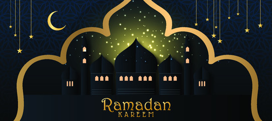 Obraz premium Ramadan kareem islamic background 