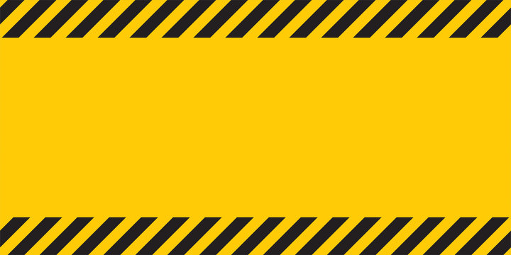 Black yellow striped banner wall Hazard industrial striped road warning Yellow black diagonal stripes Seamless pattern