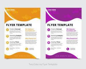 Corporate flyer layout design for business flyer, business brochure, poster, annual report, leaflet, magazine or book cover template