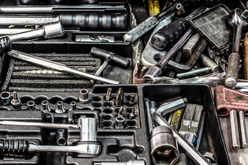 Tool box, tool set, ring wrench, hammer, pliers, screwdriver, screwdriver, hex wrench set And other tools