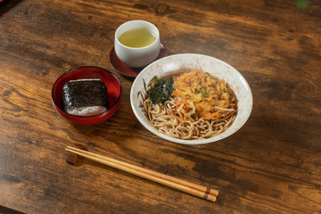 うちたて新そば Newly made raw soba Japanese foods