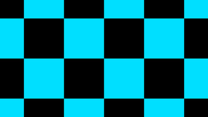 Cyan & black color abstract background,New chessboard abstract background