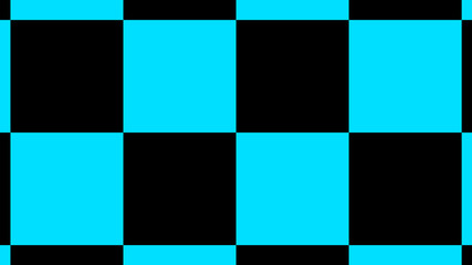 Cyan & black color abstract background,New chessboard abstract background