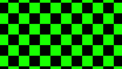 New green & black color checker board abstract background,chessboard abstract