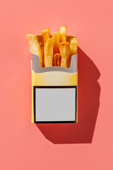 Smoking bad habit. Junk food.