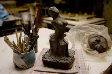 Atelier de modelage de terre