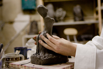 Atelier de modelage de terre