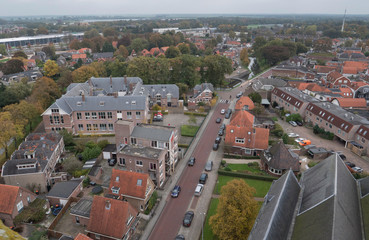 Fototapeta na wymiar City of Steenwijk Overijssel Netherlands. Arial
